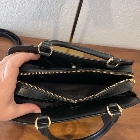 EUC Coach Black and Brown monogram Handbag - Picture 7 of 9